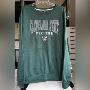 Cleveland State Vikings Green Sweatshirt Size XXL